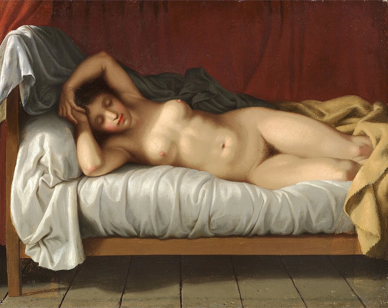 La modella distesa
